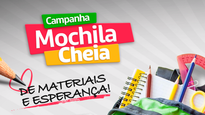 Secretaria da Educação lança campanha Mochila Cheia para doação de livros e materiais escolares